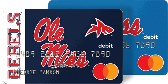 The Ole Miss Rebels Fancard Prepaid Mastercard is the card for any Ole Miss college sports fan