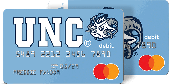 The North Carolina Fancard Prepaid Mastercard is the card for any Tar Heels college sports fan