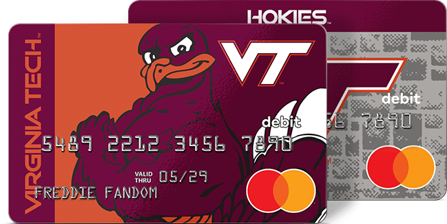 The Virginia Tech Fancard Prepaid Mastercard is the card for any Hokies college sports fan