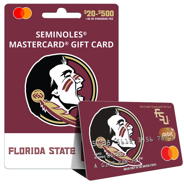 Florida State Mastercard Gift Card from University Fancards