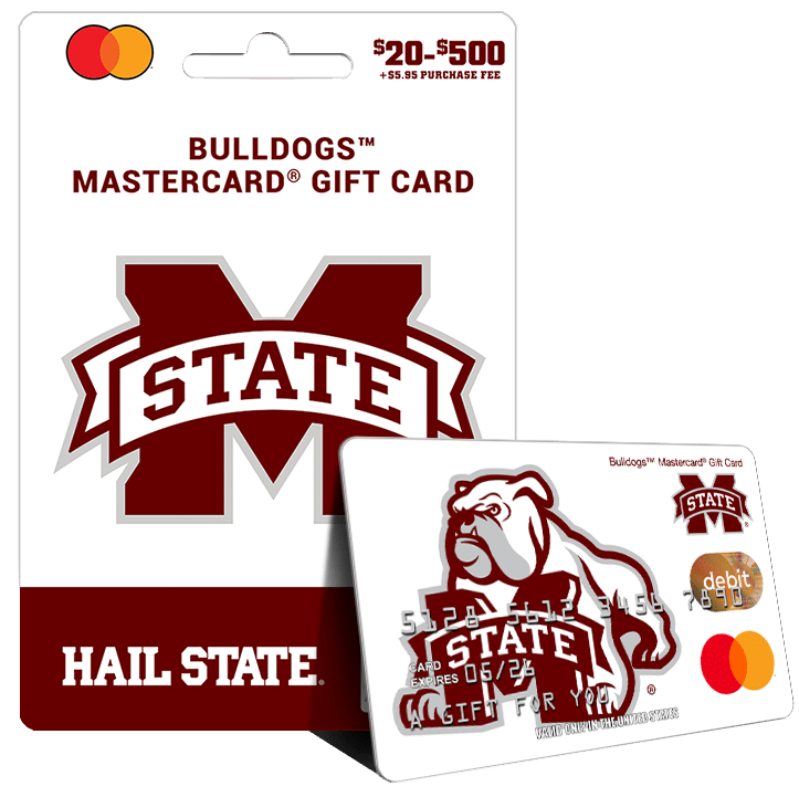 Mississippi State Mastercard Gift Card from University Fancards