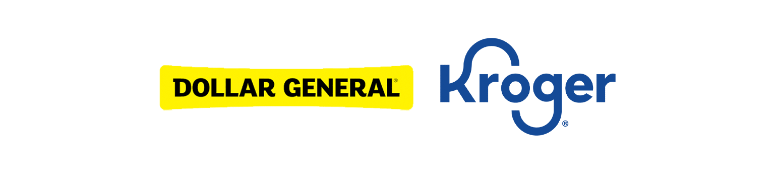 Dollar General and Kroger Logos